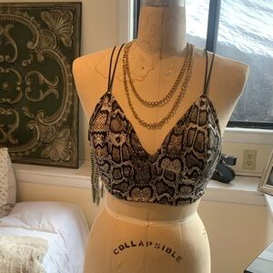 Monaco crop top sports bra